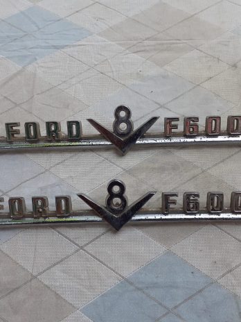 Emblema Lateral Ford F600 V8 1965 À 1968